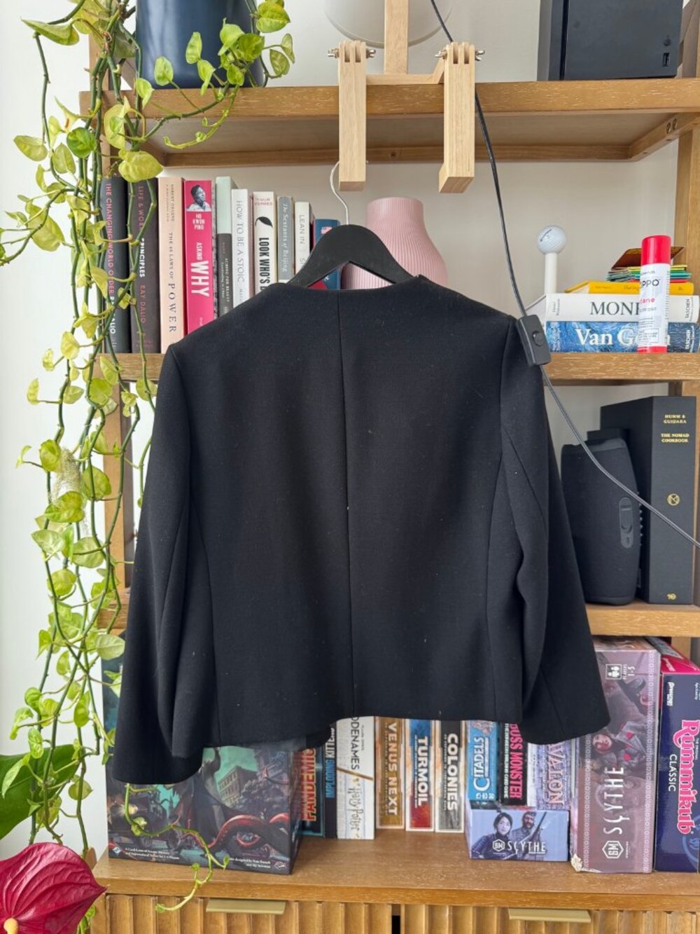 Zara Black Peplum Hem Blazer